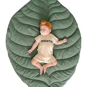 Rehomy Leaf Baby Play Mat Nursery Rug Infants Floor Tummy Time Baby Mat Cushion Crawling Carpet for Toddlers Kid Baby Room Decoration