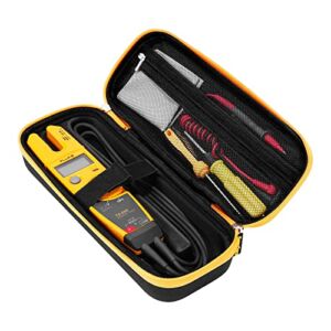 KingSung EVA Carrying Case for Fluke T5600/T5-1000/T5-600/T6-1000/T6-600/T+PRO Voltage Continuity and Current Tester Kit, Real Machine Custom Lining and with Smooth Double Zipper,Black