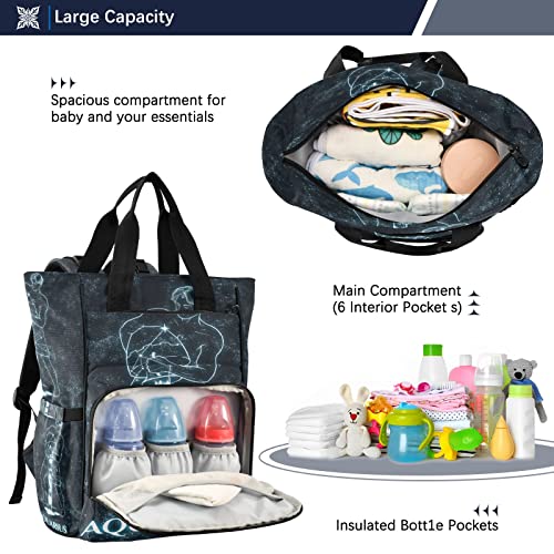 Aquarius Diaper Bag Backpack,Durable Nappy bag Nurse bag, Mommy bag for baby care | The Storepaperoomates Retail Market - Fast Affordable Shopping