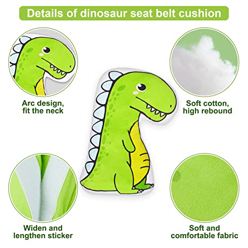 Seat Belt Cushion, Dinosaur Car Seat Strap Covers Soft Seatbelt Covers for Kids Adjust Carseat Straps Covers for Children Baby Boys Girls Travel | The Storepaperoomates Retail Market - Fast Affordable Shopping