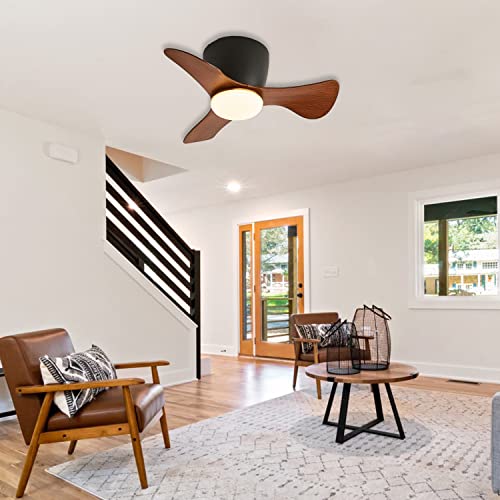 GESUM Ceiling Fan with Lights Remote Control, 22 lnch Small Ceiling Fan with Light 3 Reversible Blades, Low Profile Ceiling Fan for Kitchen Bedroom Dining Room, 3 Colors, 6 Speeds | The Storepaperoomates Retail Market - Fast Affordable Shopping