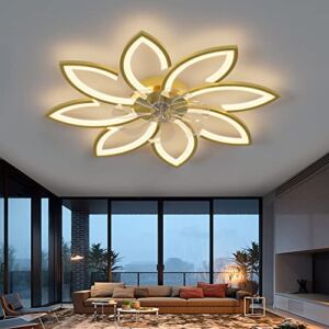 35.4″ Ceiling Fan with Light 90w and Remote Control 3 Color temperatures,6 Gear Wind Speed fan Light,Dimmable Round Ceiling Lights with Fan for Living Room,Bedroom,Children’s room,Dining Room
