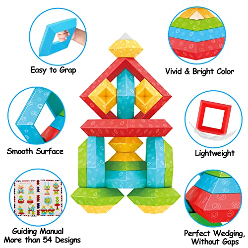 30 Pcs Montessori Stacking Toys Toddler Sensory Stem Toys Preschool Learning Activities Building Blocks Learning Educational Fine Motor Classroom Toys Kids Age 1-3 2-4 4 5 6 7 Year Old Boys Girls Gift | The Storepaperoomates Retail Market - Fast Affordable Shopping