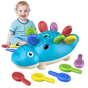 Baby Montessori Toys Learning Educational Activities Outdoor Dinosaur Games Toddler Sensory Fine Motor Skills Developmental Toys Gifts for 12 18 Month Age 1 2 3 4 One Two Year Old Boys Girls Kids