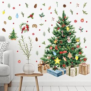 Christmas Tree Wall Decals DIY Wall Decals Peel and Stick Christmas Tree Wall Stickers for Xmas Home Office Nursery Decor DIY Art