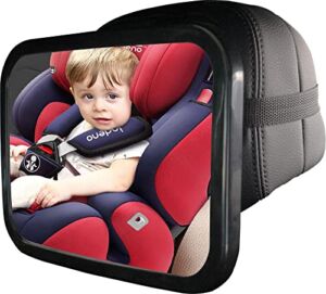Baby Mirror for Car Infant Rear Facing Seat with Wide Crystal Clear of View