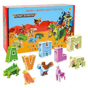 DAZZCOOL Transforming Toys Set（Numbers+ Letters