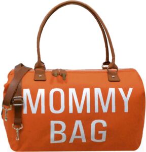 Mommy Bag for Hospital,Diaper Bag Tote,Maternity Mom Bags Essentials,Labor & Delivery,Travel Large Capacity Bag for Baby Care (A Brick Orange)