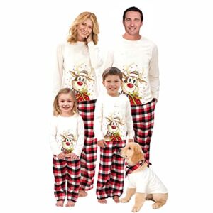 Family Matching Pajamas Christmas Pjs Holiday Nightwear Sleepwear Sets Long Sleeve Pjs (Kids, 14 Years, Style-A)