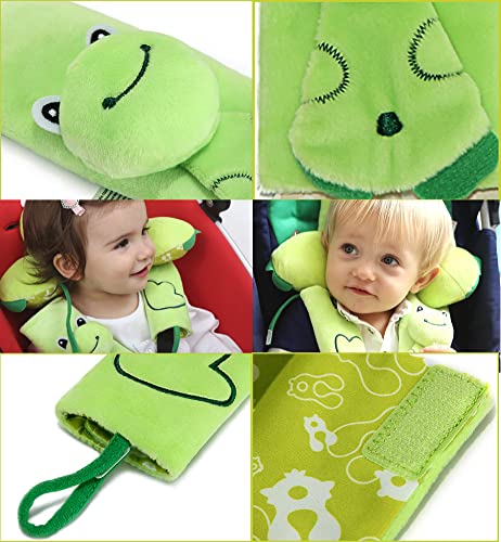 2 Pcs Car Seat Belt Strap Covers,Cartoon Animal Car Seat Strap Pads for Girls and Boys,Seat Belt Shoudler Pads for Infant Stroller Pushchair Seatbelt(Frog) | The Storepaperoomates Retail Market - Fast Affordable Shopping