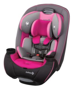 Safety 1st Crosstown All-in-One Convertible Car Seat, Rear-Facing 5-40 pounds, Forward-Facing 22-65 pounds, and Belt-Positioning Booster 40-100 pounds, Tickled Pink