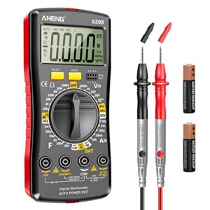 ANENG Digital Multimeter Ultra-Thin Storage Professional Multimetro AC DC Current Ohm Amp Electrical Voltage Tester with NCV Continuity Capacitor Diodes Resistance Handhold Automotive multimeter