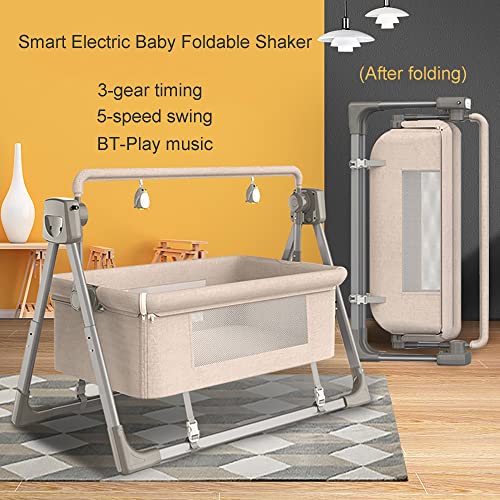 Electric Baby Swing,baby rocker,Rocking Chair Electric Cradle Baby Swing Bed,Adjustable Bedside Cribs,Automatic Rocking Recliner Crib Basket, Baby Safe Bed,Best Baby Bed For Infant Newborn Unisex | The Storepaperoomates Retail Market - Fast Affordable Shopping