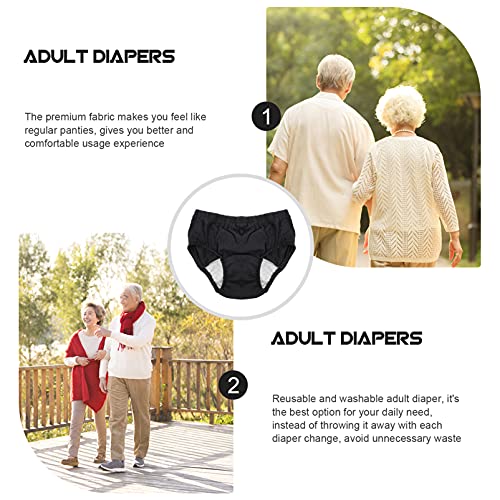 Healeved Incontinence Leak- Protection Pant Reusable Adult Diaper Mens Urine Briefs Adults in Diapers Adult Nappy Diaper Adult Nappy Washable Home Incontinence Underwear | The Storepaperoomates Retail Market - Fast Affordable Shopping