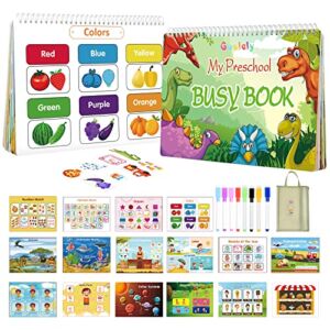 Guolely Busy Book Montessori Toys for Toddlers 1-4 Year Old, Autism Sensory Preschool Educational Toys, Kindergarten Learning Activities, Brain Development Toy Quiet Book, Gifts for Boys Girls