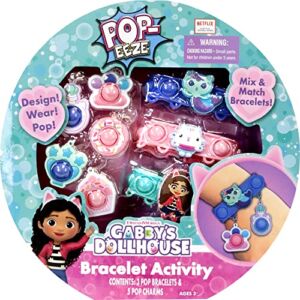 Tara Toys Pop-Eeze: Bracelet Activity Set – Gabby’s Dollhouse – Jewelry Set, Popping Sensory Fun, Ages 3+