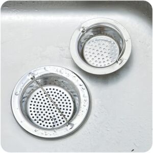 Sink Strainer for Most Kitchen Sink Drain Basket – 2PCS Germany Stainless Steel Kitchen Sink Strainer,4.5 inch Diameter,Wide Rim Perfect for Most Sink Drains,Rust Free,Heavy Duty,Anti Clogging