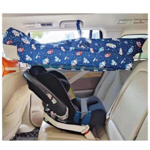Convertible Baby Car Seat Shade Cover Carseat Canopy Backseat Sun Shade for Baby Toddler, Windproof Stroller Cover for Kids