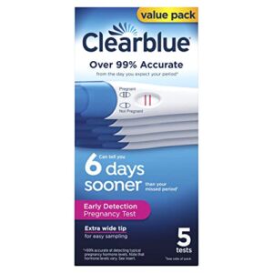 Clearblue Early Detection Pregnancy Test, 5 Count