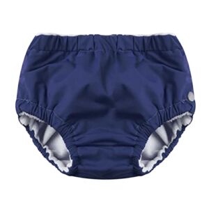 YOOJIA Baby Boys Girls Reusable Swim Diaper Washable Adjustable Bloomers Swimsuit Swimming Apparel Navy Blue 6-9 Months