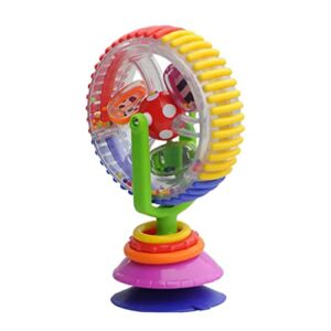 NUOBESTY Suction Spinner Toy Baby Ferris Wheel Toy Spinner Activity Toy Suction Cup High Chair Toy STEM Learning Toy for Early Development Feeding Plaything High Chair Interactive Toy