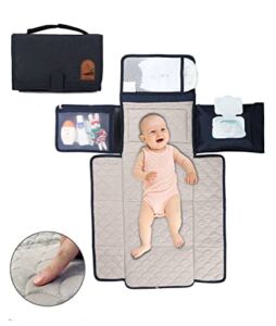 ORMAIE Ormaie Portable Diaper Changing Pad, Portable Changing Mat for Newborn Girl and Boy Navy