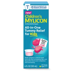 Children’s Mylicon All-in-One Tummy Relief for Kids, Bubble Gum Flavor, 4oz