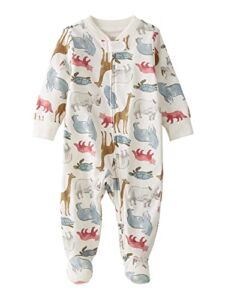 Little Planet By Carter’s Baby Organic Cotton 2-Way Zip Sleep & Play Baby Organic Cotton 2-Way Zip Sleep & Play, Endangered Species, 3 Months