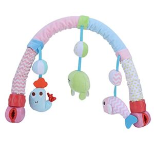 CHICIRIS Stroller Arch Toys, Stroller Activity Arch Stroller Safety Bar Toy Crib Arch Toys Detachable Pram Seat Pram Activity Toy for Baby(Color)