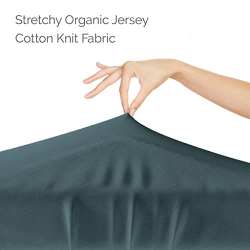 Natemia Fitted Pack and Play Sheet – 100% Organic Cotton – for Standard Size Playard, Pack n Play, and Mini Crib Mattress – Ultra Soft, Thick & Stretchy Jersey Knit Cotton | The Storepaperoomates Retail Market - Fast Affordable Shopping