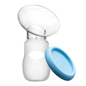 Loveishere Manual Breast Pump Silicone Breastfeeding Milk Pump 100% Food Grade Silicone BPA PVC and Phthalate Free