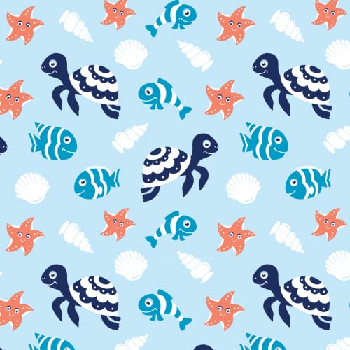 GROW WILD Changing Pad Cover 3 Pack | Soft & Stretchy Jersey Cotton | Baby Changing Table Pad Cover | Diaper Changing Pad Covers for Girls or Boys | Wipeable Sheets | White Red Blue Turtle Whale Ocean | The Storepaperoomates Retail Market - Fast Affordable Shopping