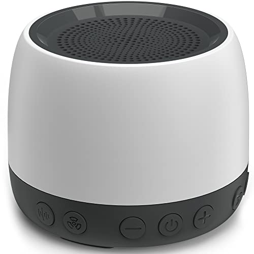 elesories White Noise Machine, Sound Machine with13 Non Looping Natural Soothing Sounds for Adults Baby Sleeping, Also Be Used as a Multifunctional Speaker for Home, Office Privacy | Nursery | Travel | The Storepaperoomates Retail Market - Fast Affordable Shopping