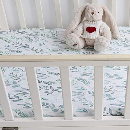 Changing Pad Cover & Crib Sheet, Green Leaf | The Storepaperoomates Retail Market - Fast Affordable Shopping