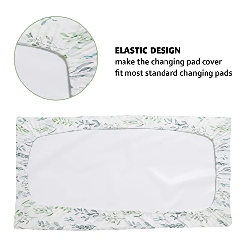 Changing Pad Cover & Crib Sheet, Green Leaf | The Storepaperoomates Retail Market - Fast Affordable Shopping