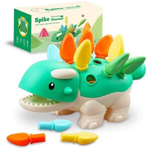 Toddler Montessori Toys Learning Activities Educational Dinosaur Games – Baby Sensory Fine Motor Skills Developmental Toys – Gifts for 6 9 12 18 Month Age 1 2 3 4 One Two Year Old Boys Girls Kids