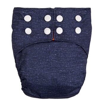 Handcraft Reusable All-in-One Cloth Diaper with Colorwise Sizing and Bamboo Insert ( Dreamy Denim 3-24M) ) | The Storepaperoomates Retail Market - Fast Affordable Shopping