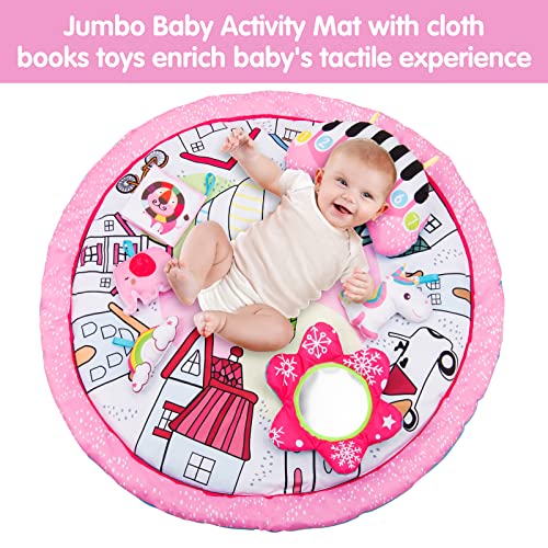 Amagoing Baby Gym Play Mat,4-in-1 Infant Activity Gym with 6 Detachable Toys & Ball Pit for Toddler Sensory and Motor Skill Development Discovery, Newborn Essential Gifts for 0-12 Months Baby Girl Boy | The Storepaperoomates Retail Market - Fast Affordable Shopping