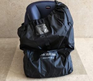 car seat travel bag,Child safety seat travel bag Black 9.8×9.8×2.2