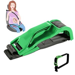 Benenfant Pregnancy Seat Belt Strap Cover Adjustable Hook for Baby Comfort Green