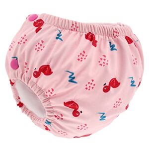 Acorn Baby Toddler Swim Diaper Size 5 and 6 Adjustable – Pink Flamingo Swimmers Reusable Toddler Swimming Diaper