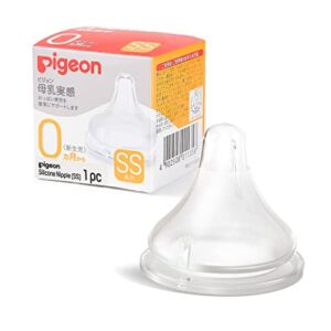 Pigeon Silicone Nipple (SS), New Born, 0+ Months, 1 Count