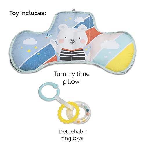Baby Steps Tummy Time Soft Developmental Pillow for Babies 0-6 Months,Newborns and Infants Fun Play Time On Tummy, Ergonomic Design,Comfortable Tummy Time,with Detachable Ring Toys | The Storepaperoomates Retail Market - Fast Affordable Shopping