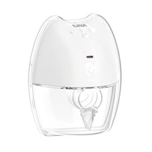 Bellababy Wearable Breast Pump Hands Free,Silent and Pain Free,Long-Lasting Battery,4 Modes&9 Levels of Suction,Fewer Parts Needed to Clean,Fast Rechargeable.(White)