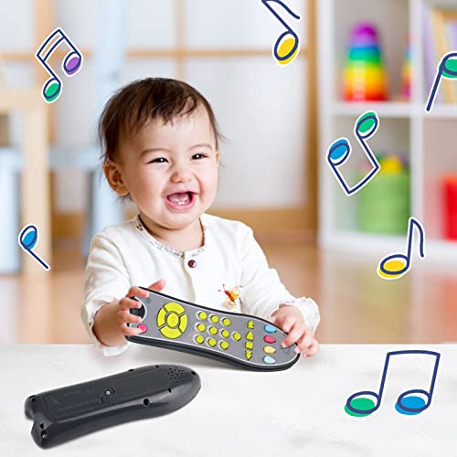 POYAMOC TV Remote Control Toy/Musical Play with Light and Sound/for 6 Months+ Toddlers Boys or Girls Preschool Education/Three Language Modes: English, French and Spanish /Baby First Birthday Gift | The Storepaperoomates Retail Market - Fast Affordable Shopping