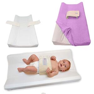 PooPoose Baby Changing Pad – PooPoose Changing Pad Cover Lavender Diaper Mat for Table, Dresser, Change Station, Soft Secure