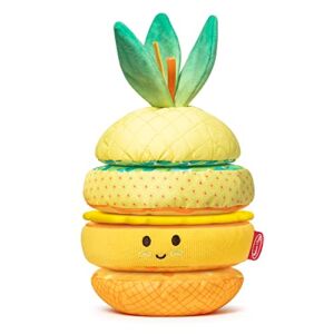 Melissa & Doug Multi-Sensory Pineapple Soft Stacker Infant Toy – Stacking Toys for Babies, Pineapple Stacking Toy for Infants