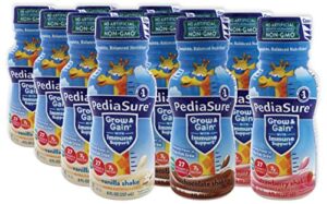 PediaSure Immune Support Shake | Strawberry, Vanilla, and Chocolate Flavors | 12 Pack | Niro Assortment