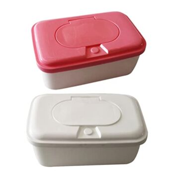 Baby Wipes Dispenser Portable Refillable: 2pcs Toddler Wipe Holder Baby Wipes Container Reusable Wipes Case Baby Travel Wet Wipes Box Random Color | The Storepaperoomates Retail Market - Fast Affordable Shopping