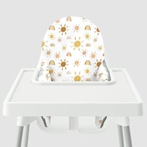 Yeah Baby Goods Cushion Cover for The IKEA ANTILOP Highchair (Mr Golden Sun-Cover and Cushion Insert)